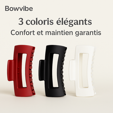 Pince à cheveux élégante, confortable et antidérapante
