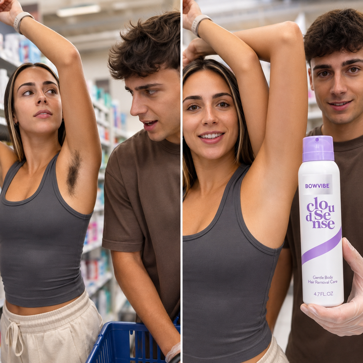 Mousse depilatoria per una pelle liscia senza irritazioni