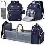 Sac à Langer 2 en-1 avec Lit Bébé Portable