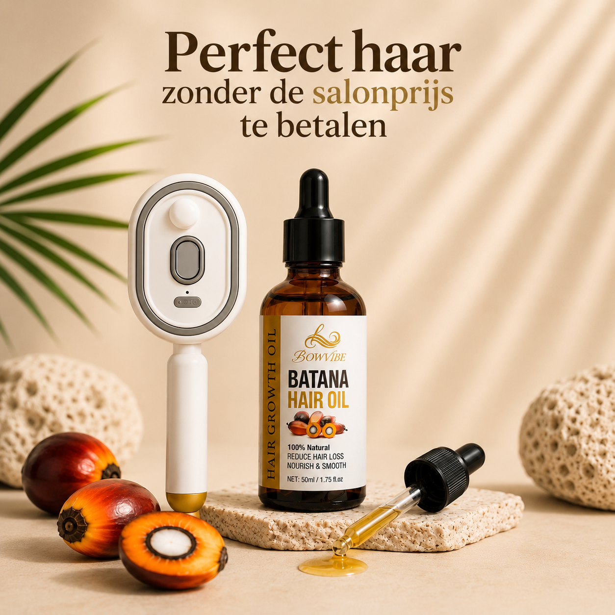 Glad & Glanzend Haar zonder Breuk of Beschadiging