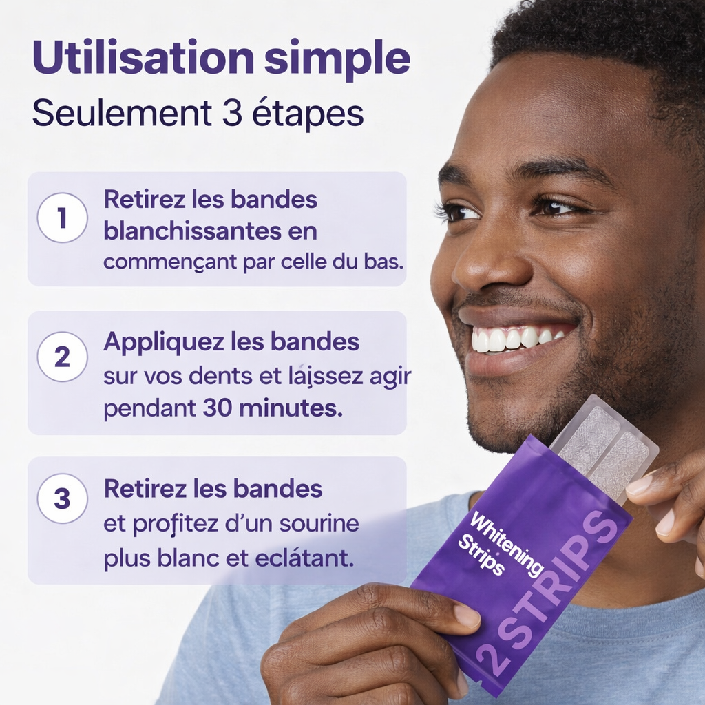 Le sourire éclatant que votre dentiste vous facture 500€ en 30 minutes chez vous