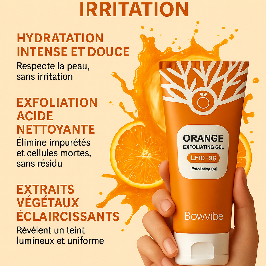 Gel Exfoliant à l’Orange – Teint plus éclatant dès la 1re utilisation