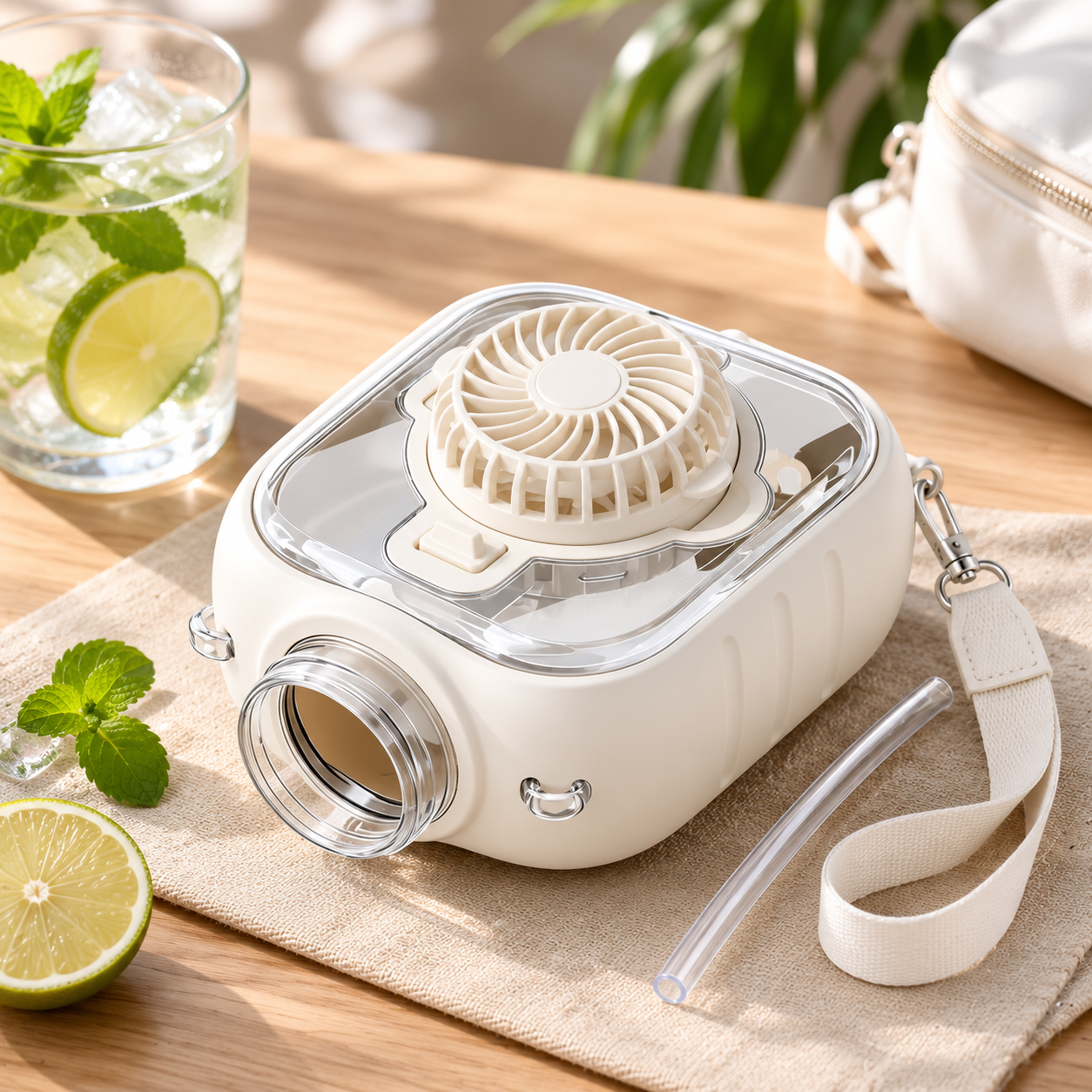 Ventilateur Gourde Portable avec Bandoulière