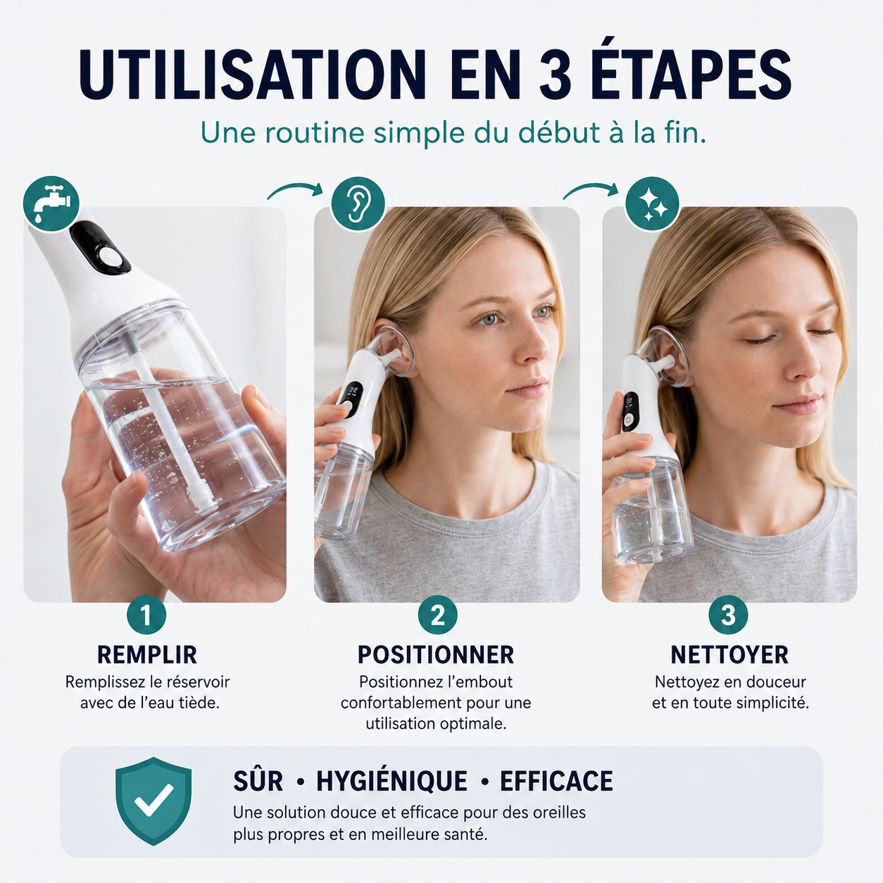 Pulitore auricolare Pro ultra-rapido e impermeabile