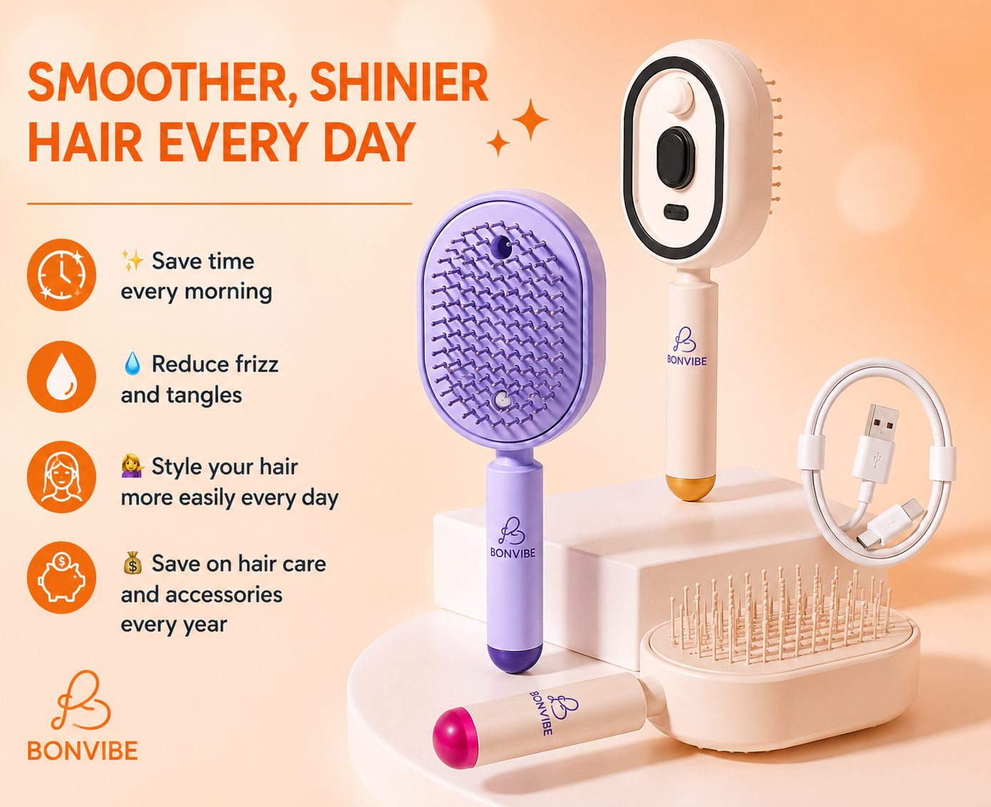 Brosse Anti-Nœuds & Anti-Frisottis