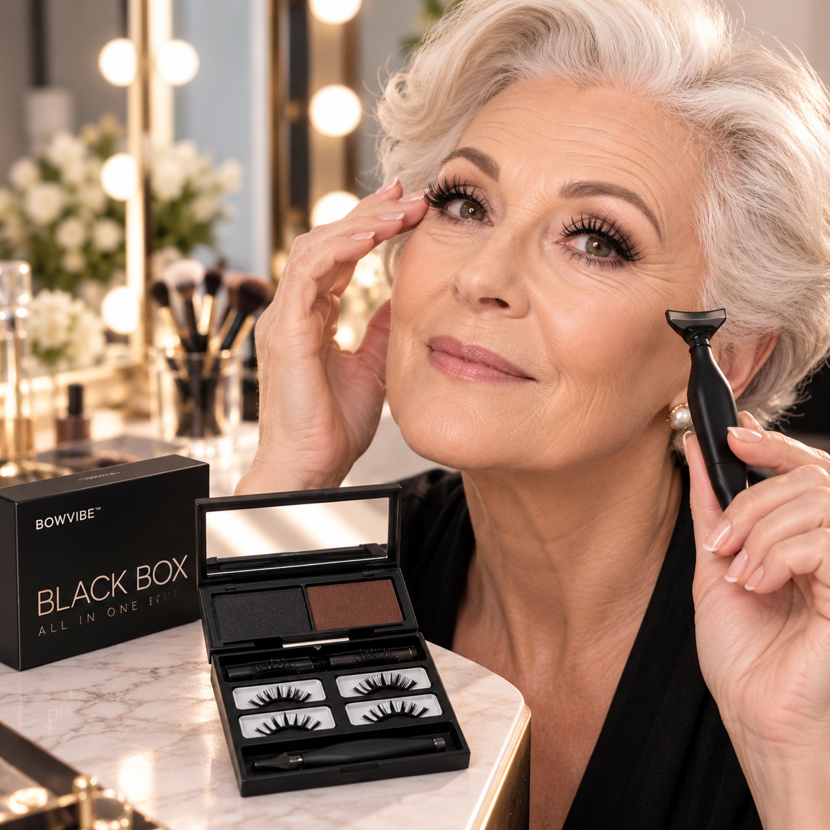 Tampon Eyeliner 3-en-1 Cils Inférieurs Et Grain De Beauté