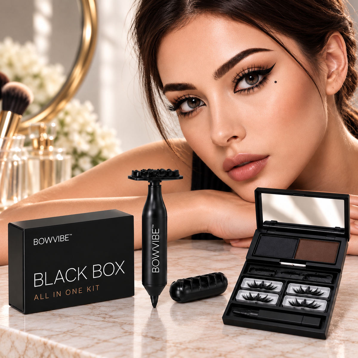 Tampon Eyeliner 3-en-1 Cils Inférieurs Et Grain De Beauté