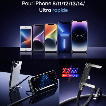 Praktisk iPhone-laddare