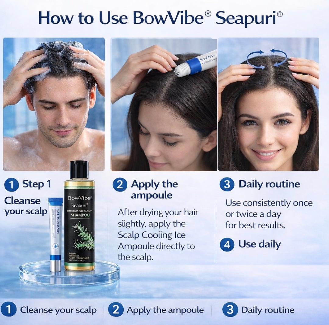 BowVibe® Seapuri® — Mot håravfall, återväxt & hårtäthet