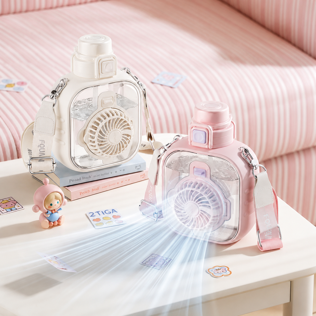 Ventilateur Gourde Portable avec Bandoulière