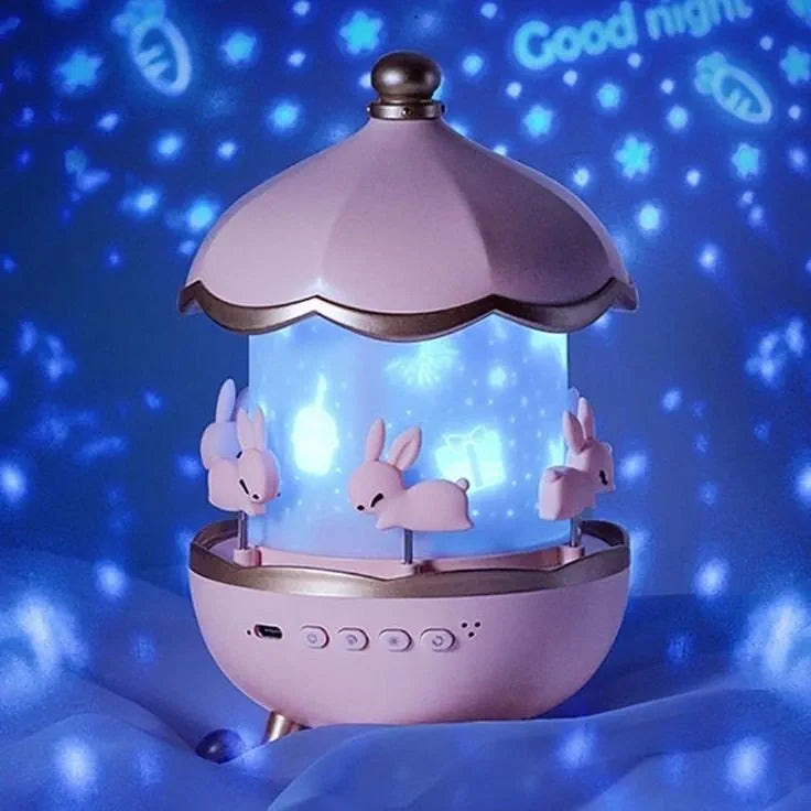 Magic Night Light Projector™ Put your children to sleep twice as fast with soothing light and music
