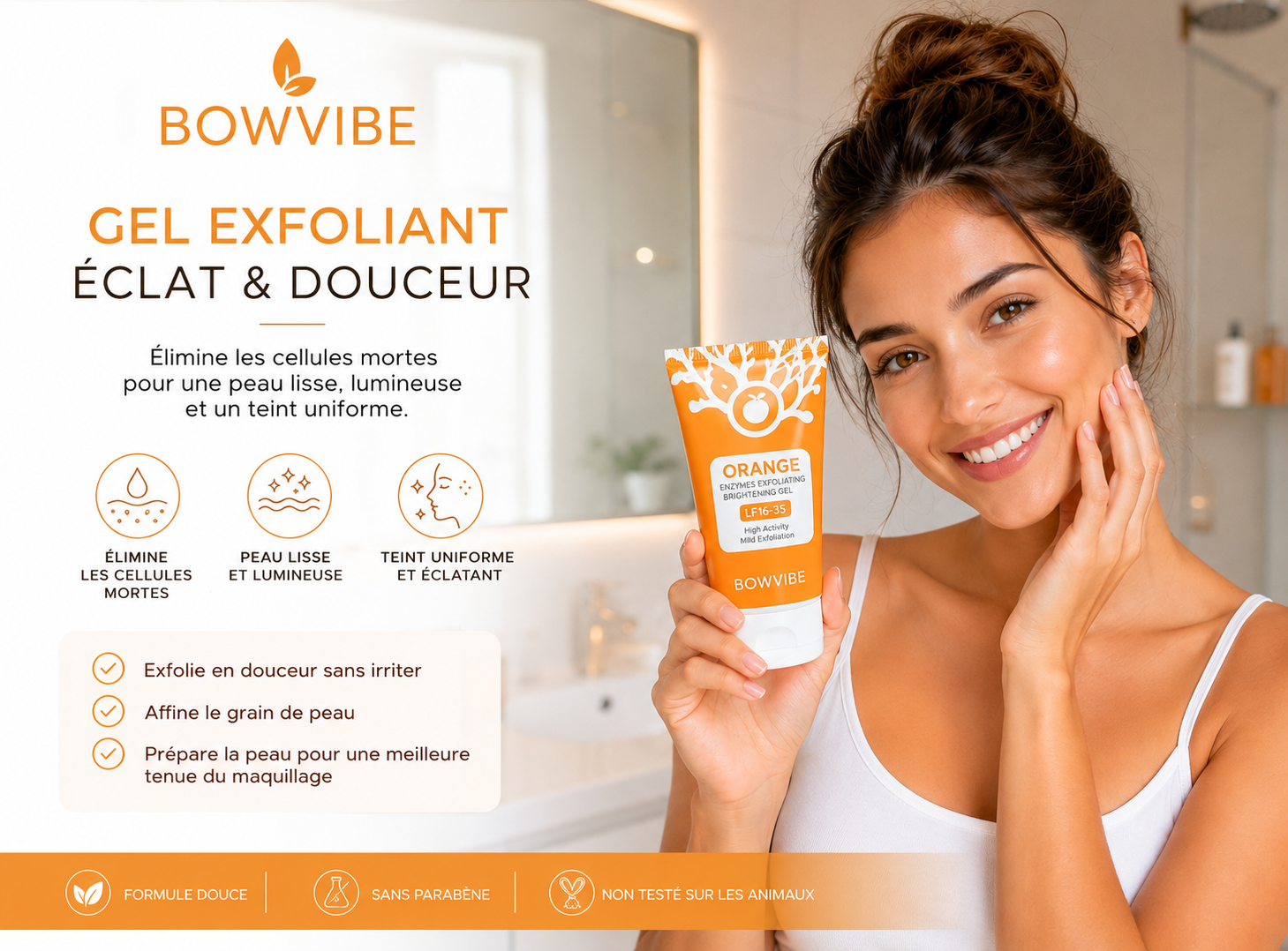 Gels Exfoliant à l’Orange Adieu taches sombres & rugosités
