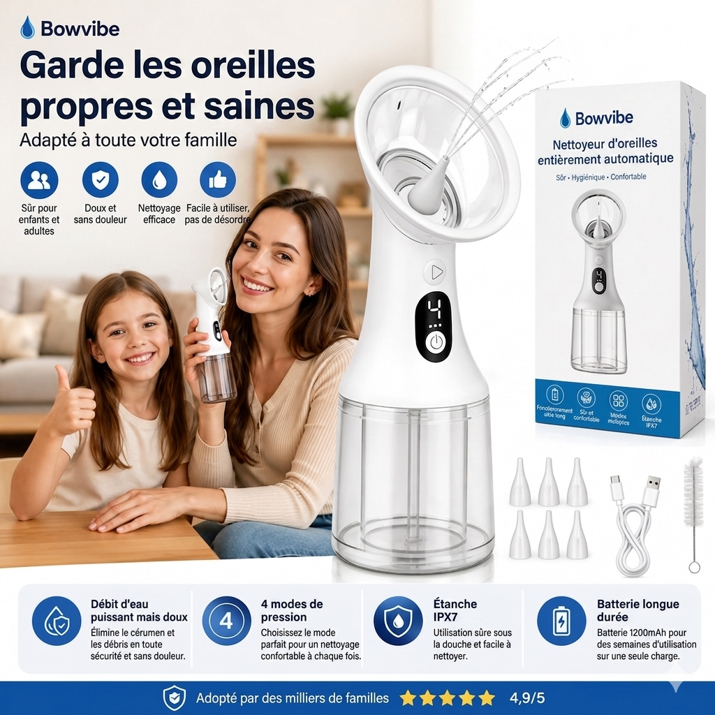 Limpiador auricular Pro ultra rápido y resistente al agua