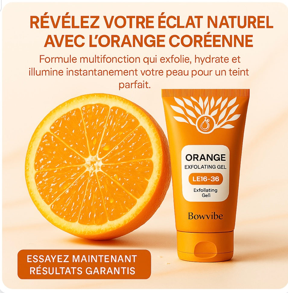 Gel Exfoliant à l’Orange – Teint plus éclatant dès la 1re utilisation