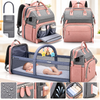 Sac à Langer 2 en-1 avec Lit Bébé Portable