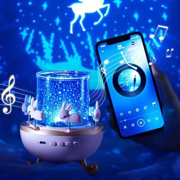 Magic Night Light Projector™ Put your children to sleep twice as fast with soothing light and music