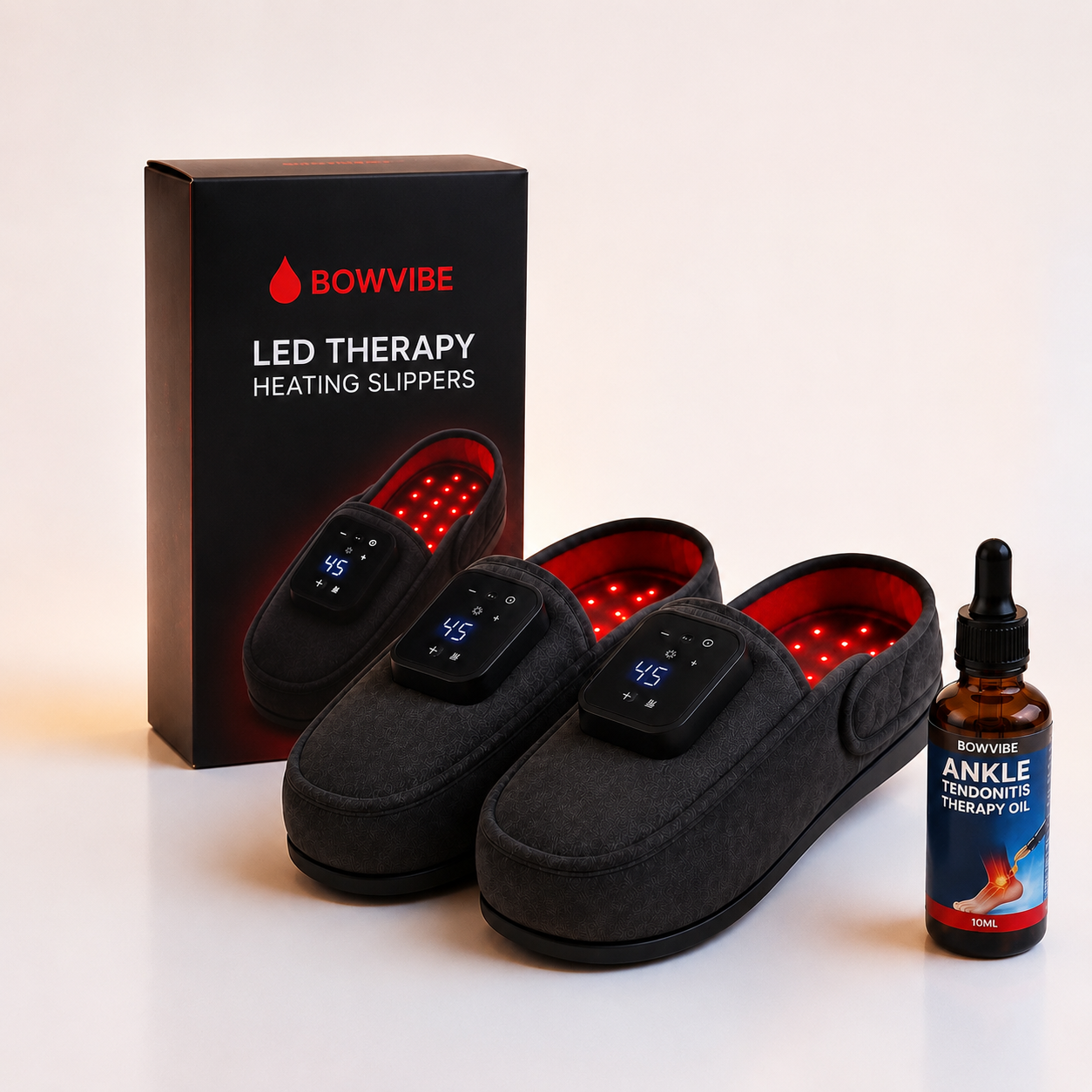 Pantofole per terapia a luce rossa Bowvibe™