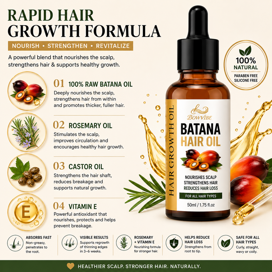 Huile de Batana Nourrissante & Fortifiante